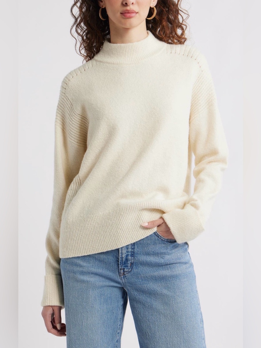 NEW…Treasure & Bond Mock Neck Sweater